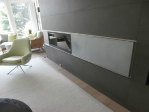 custom pewter fireplace surround