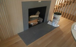 Modern Concrete Fireplace Surround