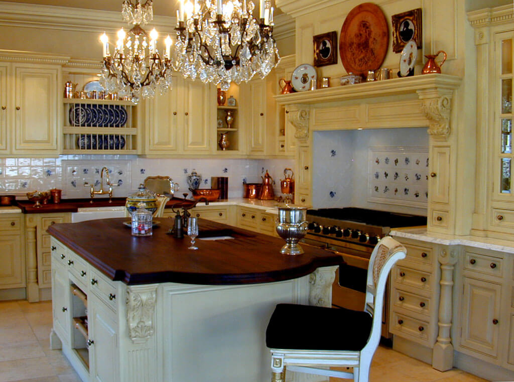 Wide Plank Teak Countertop with Undermount Sink