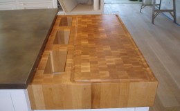 Custom Maple End Grain Butcher Block Wood Countertops