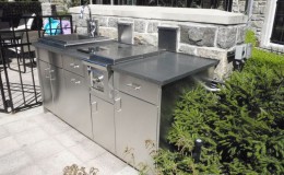 Stainless Steel Cabinetry for BBQ Area