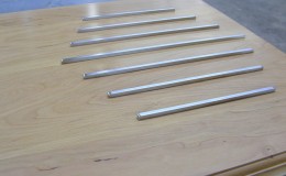 Stainless Steel Trivet Bars in Wood Countertop