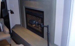 Custom Concrete Fireplace Surround