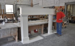 Cast Concrete Fireplace Surround