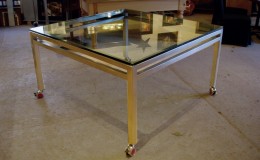 Custom Stainless Steel Table Base with Casters
