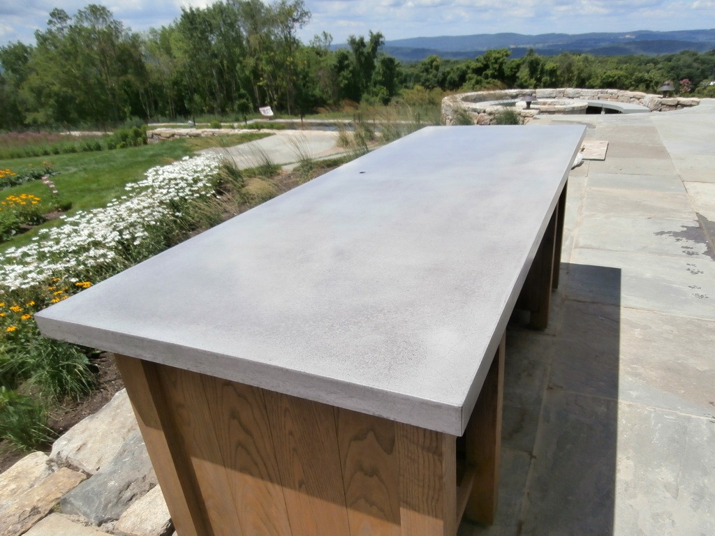 Outdoor Kitchen Concrete Countertops