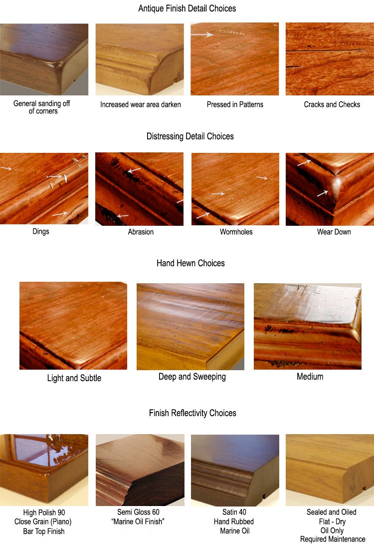 Finish Options For Wood Countertops
