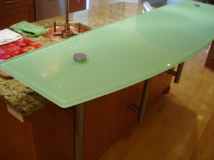 LED Lit Fusion Glass Bar Top