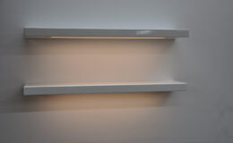 13 Flat White LED Floating Shelves