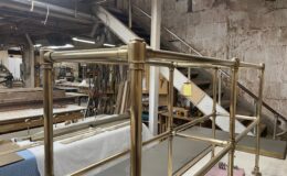 2 Brass Pipe Shelving Frame