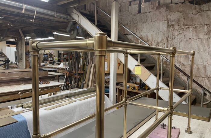 Brass Pipe Shelving  Frame