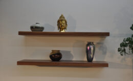 5 Walnut Floating Shelves