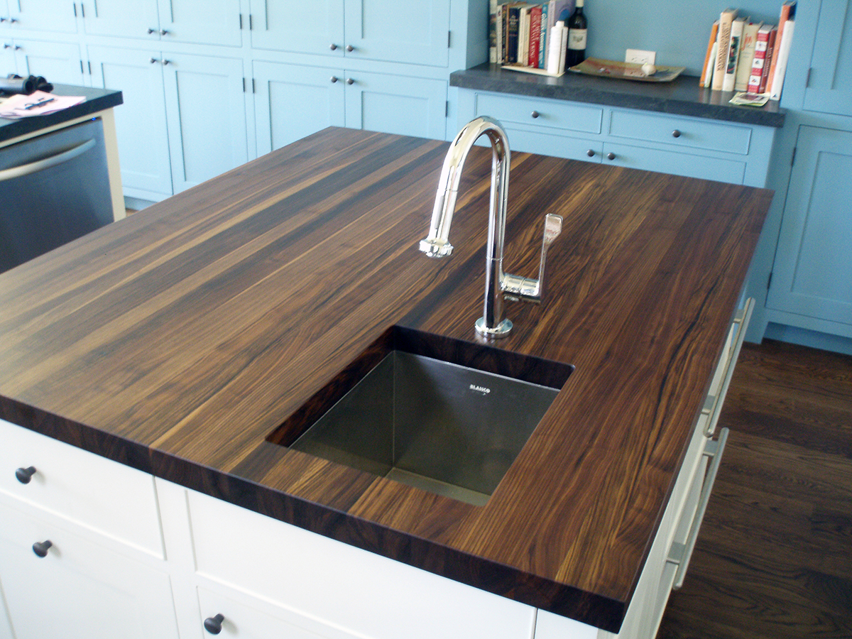 Premium Wide Plank Wood Countertops