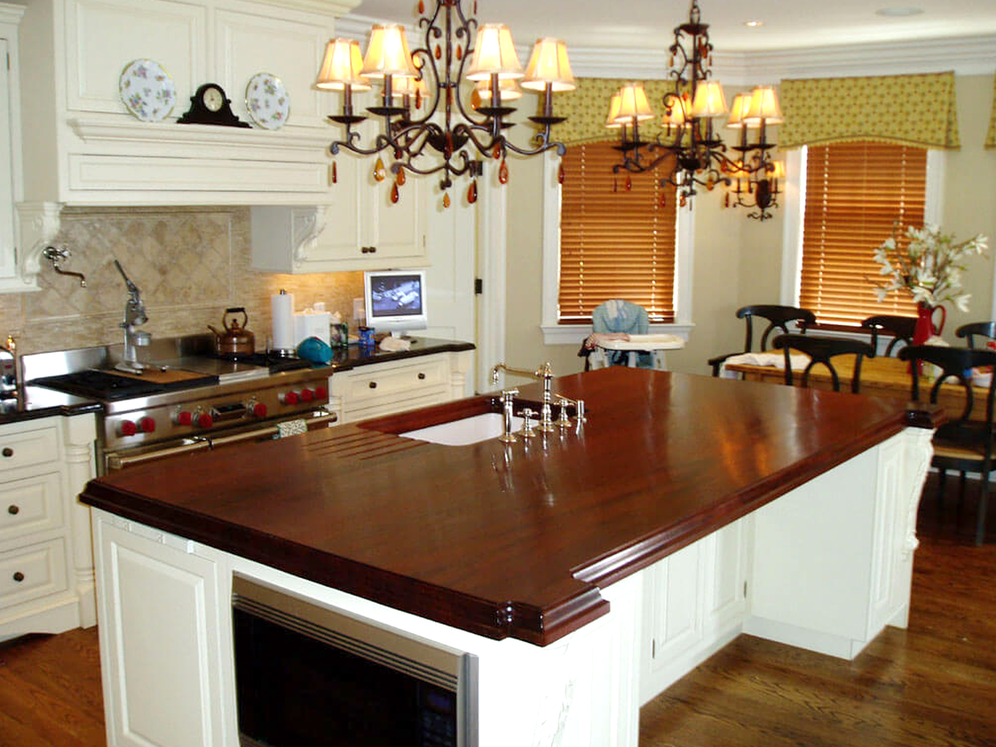 Premium Wide Plank Wood Countertops