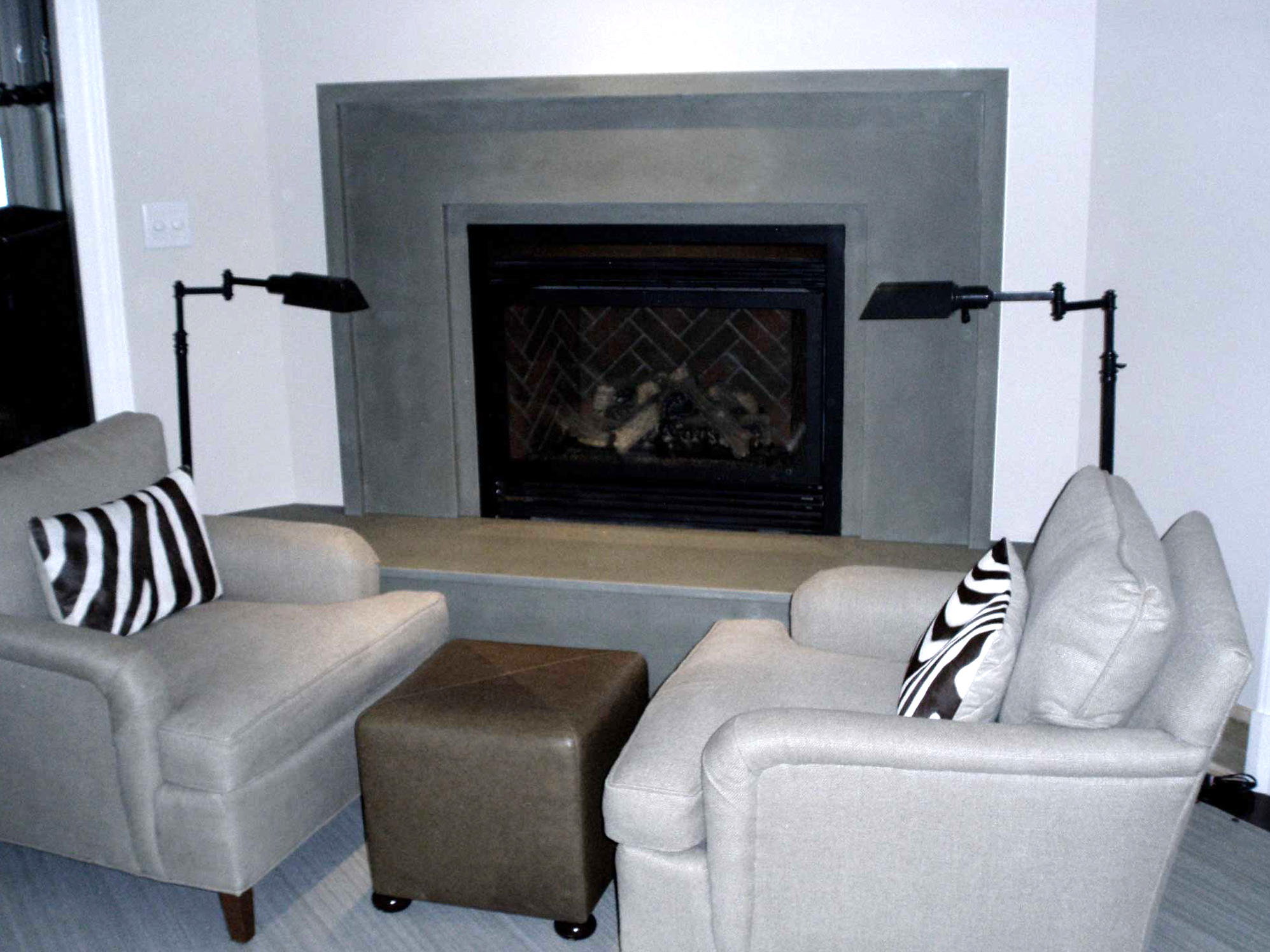 Concrete Fireplace Surrounds