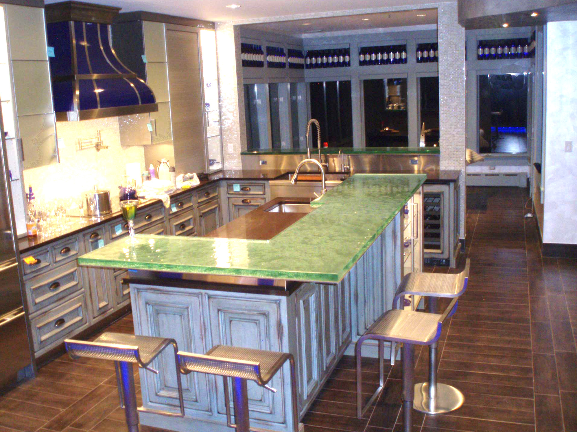 Fusion Glass Countertops