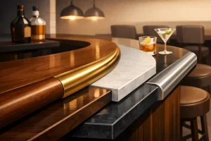 Best Materials for Bar Rails in Custom Spaces