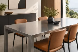 Metal Tabletops Made for Lasting Interiors